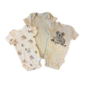 Carter's Baby Preemie Bodysuits Tee Shirts Clothes Unisex Boy Girl Koala Bears